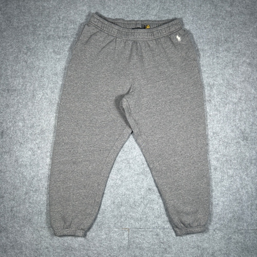 Polo Ralph‎ Lauren Sweatpants Mens Large Grey Pony Logo Joggers Loungewear